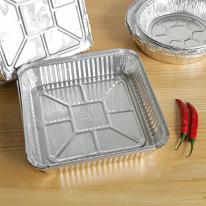 Moules à gâteaux carrés en aluminium jetables de 23x23x5 cm avec couvercles au Viet Nam - Product Image 5