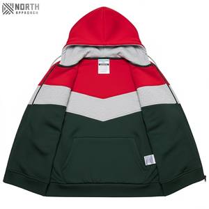 Sweat à capuche brodé personnalisé 300g 100% coton bouffé d'impression Streetwear uni pour hommes technique de teinture unie d'hiver en polaire unie - Product Image 1