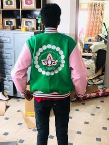 แจ็คเก็ตเมโซนิคเรกาเลียเสื้อแจ็กเก็ตมาส JACKET-HSE แขนหนัง - Product Image 4