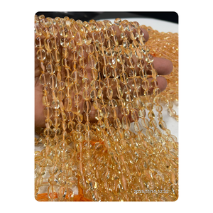 AAA Natural Yellow <b>Citrine</b> Quartz Loose Gemstone Nuggets Beads 17 Inches Strand Size - 10 To 15mm - Product Image 1