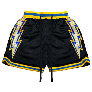 Short en maille de basket-ball vintage personnalisable pour femme, uniforme noir sublimé, séchage rapide et respirant pour les sports d'été - Product Image 1