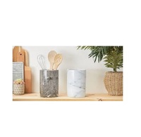 Porte-couverts en marbre naturel antique, élégant et 100 % naturel, fait main, artisanat