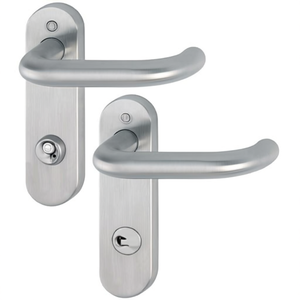 Juego de manijas curvas HOPPE Paris E138/353KH de acero inoxidable F69 RWSK/OL para puertas y ventanas - Product Image 3