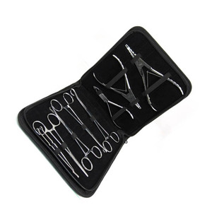 Ensemble d'outils de perçage corporel de 8 pièces, kit d'outils de perçage professionnel en acier inoxydable, poinçon dermique, pinces de perçage avec pochette - Product Image 5