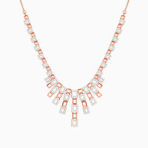 Collar Grace de Anushka en Oro Rosa con Diamantes - Product Image 5