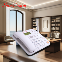 Téléphone sans fil WiFi 2,4 GHz pour SC-9886-4GW avec appel d'urgence SOS sur ligne fixe, batterie 1000 mAh, double SIM en option