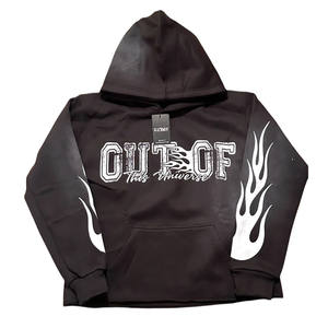 Unisex Acid Wash Jogger y Sudadera con capucha Retro Personalizado Oversized Plain Chándal Color sólido Sudaderas con capucha y Joggers para el invierno - Product Image 2