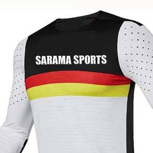 Ensemble de vêtements de sport sur mesure pour hommes respirant sublimé à manches longues maillot pantalon meilleure vente combinaison de course - Product Image 2