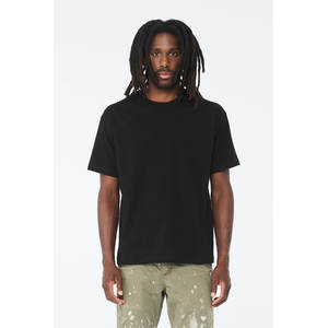 Bella + toile luxe Hip Hop T-Shirt homme 100% coton surdimensionné Anti-rides et respirant personnalisé lourd 100% coton de haute qualité - Product Image 4