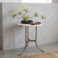 Table basse ronde en fer et marbre, petite table d'appoint, table d'appoint antique moderne, table de cocktail, mobilier décoratif, vente en gros