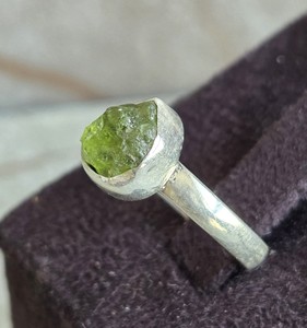 925 Sterling Silver Prehnite <b>Ring</b>, Round Stone Setting, Handcrafted Gemstone Jewelry Gift for Daily Wear - Product Image 6