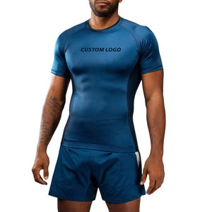 Camiseta de Protección Solar Azul Ligera con Precio de Mayoreo, Producto Nuevo y Moderno, Camiseta de Protección Solar para Adultos de Poliéster/Nailon con Impresión por Transferencia de Calor - Product Image 1