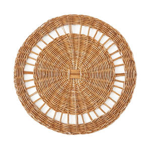 Wholesale Natural Round <b>Woven</b> Placemats Wicker Seagrass <b>Coasters</b> Heat Resistant Rattan Placemats - Product Image 2