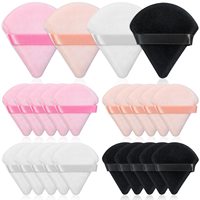 Éponge de maquillage triangulaire en micro-velboa doux de qualité supérieure avec ruban pour fond de teint et poudre – Vente en gros
