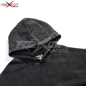 เสื้อฮู้ดผ้าคอตตอนออร์แกนิคสะพายไหล่ทรงโอเวอร์ไซส์ผ้าคอตตอนออร์แกนิกสำหรับ100% โลโก้แบบกำหนดเอง - Product Image 3