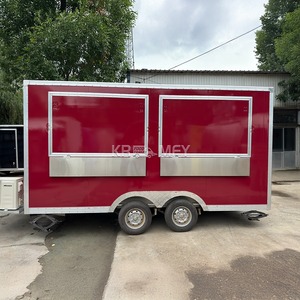 Street Vending Kitchen Fully Catering Equipped Mobile Food <b>Trailer</b> Tow Bar Truck Stainless Steel <b>Box</b> <b>Car</b> hotdog pizza Source - Product Image 3