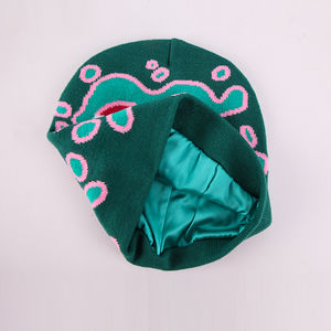 Gorros personalizados para correr, ciclismo, montañismo, gorro de calavera forrado de satén con logotipo personalizado - Product Image 2