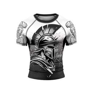 Rashguard à sublimation intégrale, tissu extensible de compression, art personnalisé, MMA, BJJ, arts martiaux, haut d'entraînement - Product Image 5
