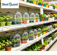 Couverture protectrice pour plantes en plastique blister personnalisée, dôme transparent pour semis avec base en plateau, taille sur mesure, vente en gros