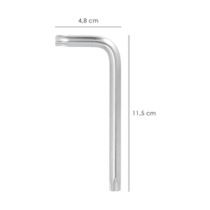 Chiave Torx Inviolabile Standard in Acciaio Cromo Vanadio Professionale T50 - Product Image 2