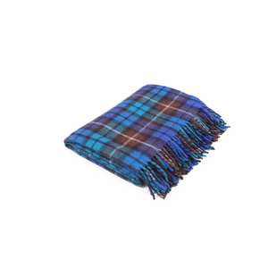 Venta caliente de lujo suave y cómoda manta de lana azul Buchanan de moda adecuada para uso en invierno - Product Image 3