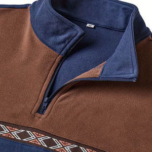 2025 hommes poids lourd pleine fermeture éclair hiver pull veste à manches longues col Henley Blazer, fermeture à glissière complète avant HIRT - Product Image 4