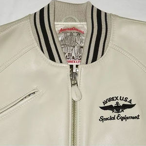 Chaquetas de hombre Avirex transpirable logotipo personalizado de talla grande de cuero real Varsity Arms chaqueta de cuero de motocicleta para hombre - Product Image 3