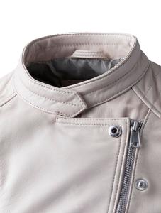 เสื้อโค้ทแฟชั่นเข้ารูปสำหรับผู้หญิง,เสื้อกันลมลำลองเสื้อแจ็คเก็ตหนังสำหรับใส่ทับด้านนอกเพิ่มการสวมใส่ - Product Image 5