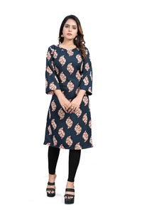 Offre en vente sur Crape kurti meilleure offre produit le plus vendu vente de plusieurs modèles et tailles de l'Inde au monde entier Offre - Product Image 3
