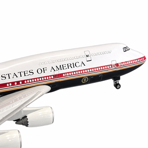 Modèle d'avion en résine Air Force B747-200 de 47 cm, avion présidentiel, avion de présentation, artisanat peint, décoration, cadeau - Product Image 4