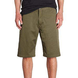 กางเกงขาสั้นผ้าชิโนสำหรับผู้ชายกางเกงขาสั้นผ้าชิโนลำลองสีพื้นโลโก้ตามสั่งผลิตตามสั่ง - Product Image 4