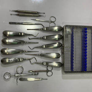 Kit básico de cirugía de implantes dentales, 17 Uds., instrumentos quirúrgicos de alta calidad, Odontología alemana, Manual quirúrgico de acero inoxidable - Product Image 3