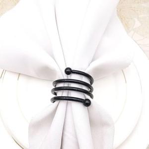 Belle fleur en aluminium coulée ronds de serviette matériel de haute qualité pour mariage anniversaire et toute autre occasion cadeaux - Product Image 6