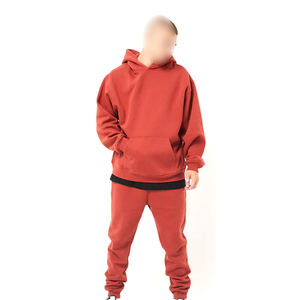 เสื้อฮู้ดดี้สีส้มอ่อนทรงโอเวอร์ไซส์ คุณภาพสูง ปี 2026 รับผลิตแบบ OEM ODM แฟชั่นสตรีทแวร์ เสื้อฮู้ดดี้ผู้ชายสั่งทำ ขายส่ง - Product Image 1