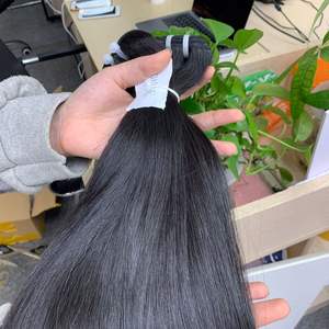 Venta al por mayor de extensiones de cabello Remy vietnamita recto natural de encaje HD tipo de cabello indio en color negro paquetes de trama - Product Image 6