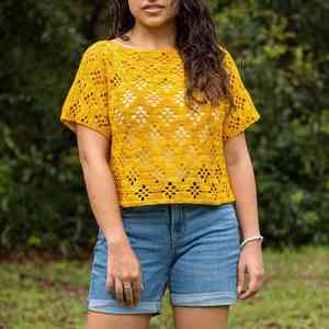 Hot bán Womens thời trang hàng đầu phong cách Crochet Top với chất lượng hàng đầu - Product Image 5