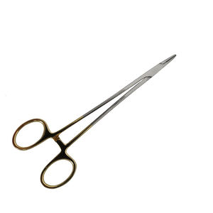 Forceps de chirurgie Debakey de haute qualité pince porte-aiguille à motif lourd en acier inoxydable demi-or droit de 7 pouces - Product Image 2