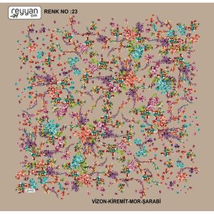 Reyyan İpek Bufandas y chales tradicionales Yazma Modelo 2 en 23 Renk - Product Image 1