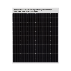 Panneau solaire monocristallin PERC à demi-cellules MY Solar MY-M12/110-505W à haute efficacité - Product Image 2