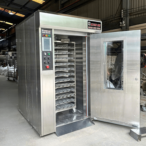 Four rotatif Offres Spéciales à 12 plateaux avec moteur de four à pain à chariot 1Hp 24Kw/H certificat ISO four de cuisson commercial pour le pain - Product Image 3