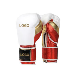 Gants MMA adultes de haute qualité pour l'entraînement au combat thaïlandais Gants de boxe 8oz/10oz/12oz/14oz en cuir et cuir PU - Product Image 1