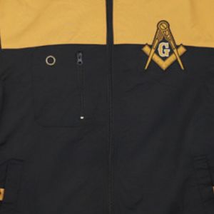 Mason Áo Gió Áo khoác màu đen Unisex 100% polyester thêu logo tay áo phía trước trở lại Trọng lượng nhẹ áo khoác ngoài Đại Học trang phục - Product Image 4