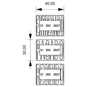 Sello de Fecha con Leyenda - Product Image 3