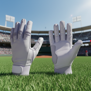 Premium Genuine Leather Baseball Softball Batting Gloves Ambidextrous <b>Hook</b> Loop Closure Eco-Friendly Breathable Durable - Product Image 2