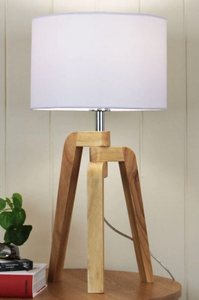 Base de Lámpara de Trípode de Madera de Diseño (Madera Maciza) - Product Image 5