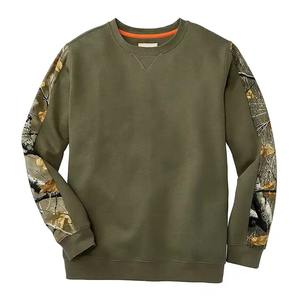 Wholesale Casual OEM Heavy Weight Blank Puff Print Custom Pullover 95% Cotton <b>Sweater</b> Fleece <b>Crewneck</b> Men Sweatshirt - Product Image 1
