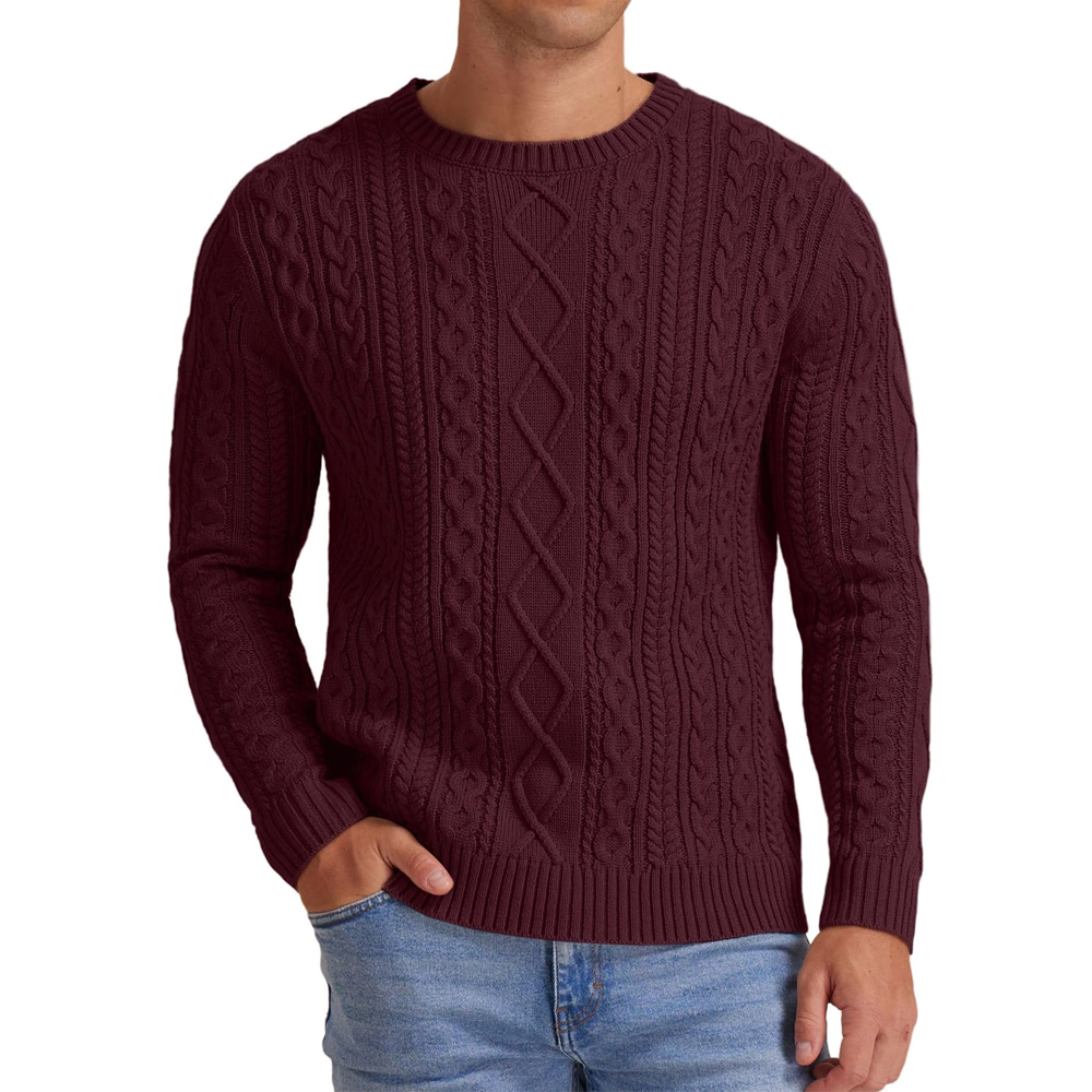 New Fashion Custom Branded Winter Men's Sweaters New Arrival Winter Male Casual O Neck Pullover Men Sweater For Sale