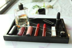 Plateau de vanité en marbre noir pour salle de bain, plateau de salle de bain en marbre naturel, plateau de vanité en marbre noir - Product Image 3