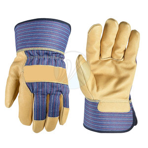 Guantes de trabajo de cuero industrial de construcción de alta calidad Guantes DE SEGURIDAD ignífugos Venta caliente - Product Image 1