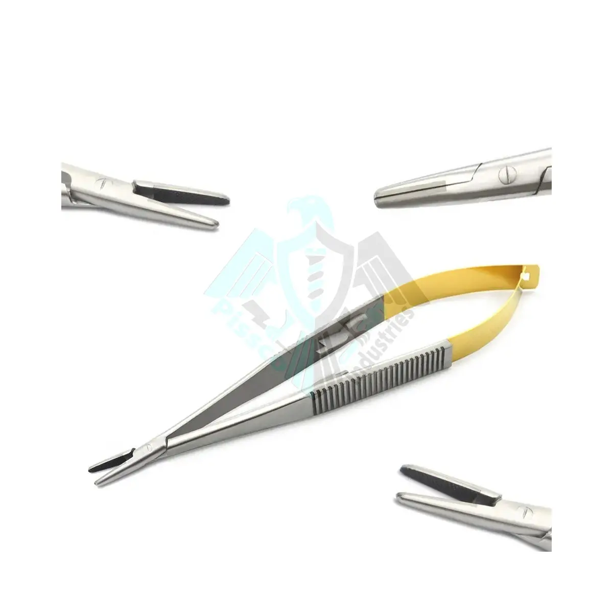 Brand New Alta Qualidade Dental Castroviejo Needle Holder com Carboneto De Tungstênio Micro Instrumentos Cirúrgicos Aço Inoxidável